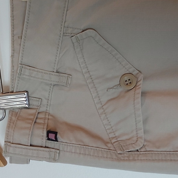 Vintage Polo Jeans Company Cargo Pants with Draw String Leg Beige Size 8 - Picture 6 of 10